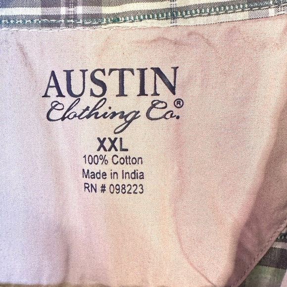 Austin Clothing Company Men's Plaid Button-Down Shirt 3X - Picture 3 of 3